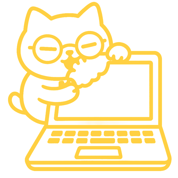 Mascot with laptop