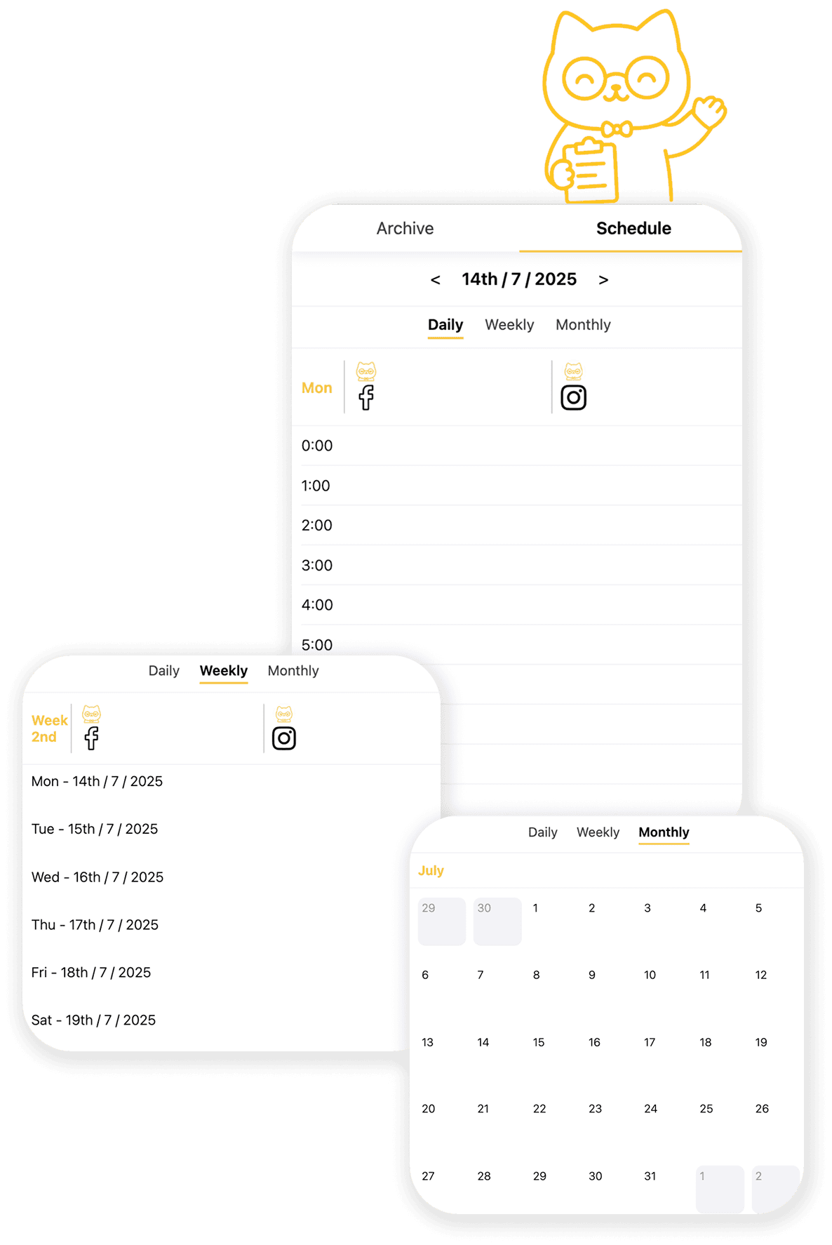 Scheduling Calendar