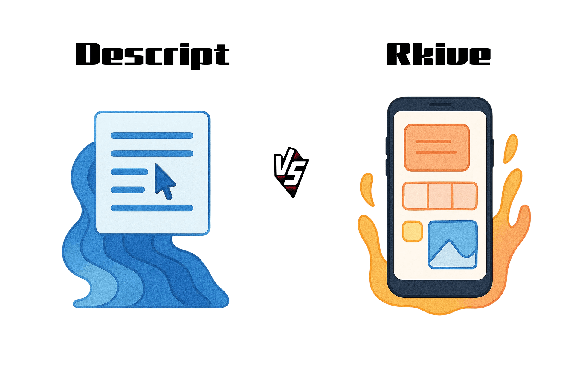 Cover image for the article: Descript vs Rkive AI (2026): Transcript Editor vs Content OS