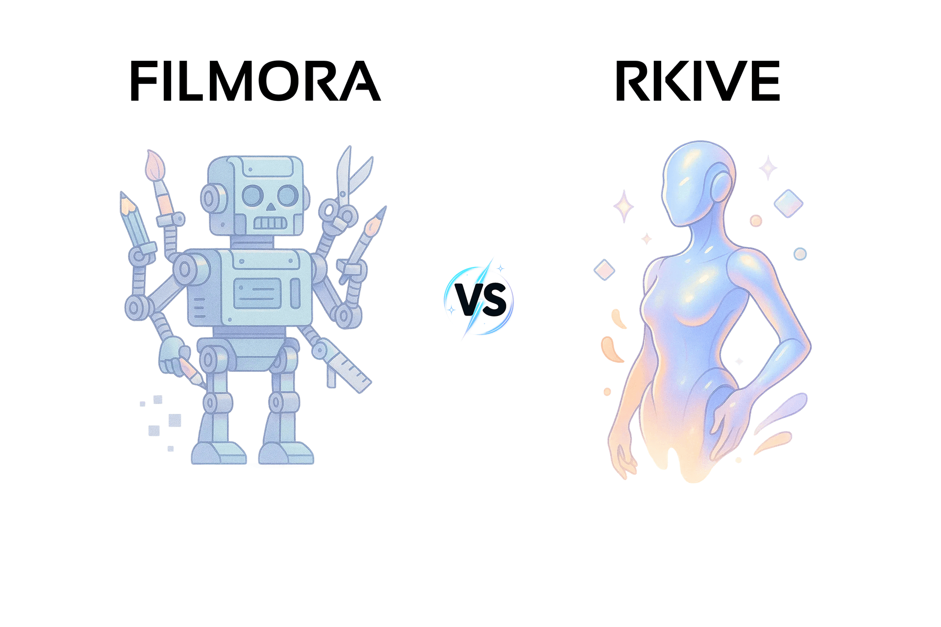 Cover image for the article: Filmora vs Rkive AI (2026): Timeline vs Agents